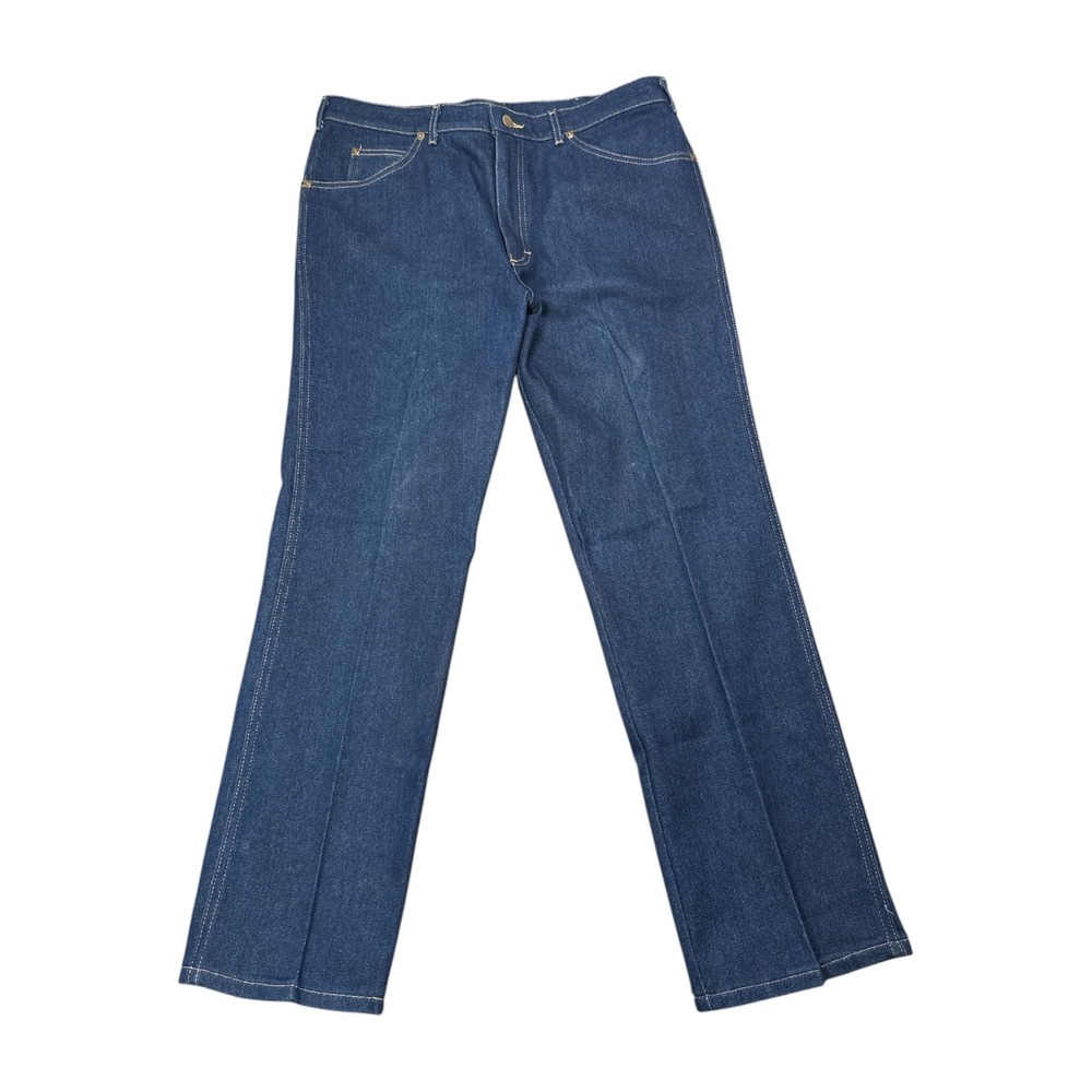 Vintage Lee Jeans Mens 38x30 Dark Wash Straight Leg Denim